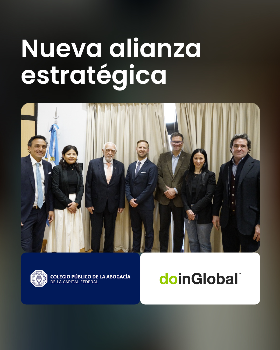 convenio entre doinGlobal y el Colegio de Abogados de la Capital Federal